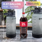 1 Gallon Water Bottle with 128 oz Capacity - Motivational Time Markers for Daily Hydration Goals - Leakproof BPA Free Tritan with Removable Straw