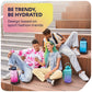 1 Gallon Water Bottle with 128 oz Capacity - Motivational Time Markers for Daily Hydration Goals - Leakproof BPA Free Tritan with Removable Straw