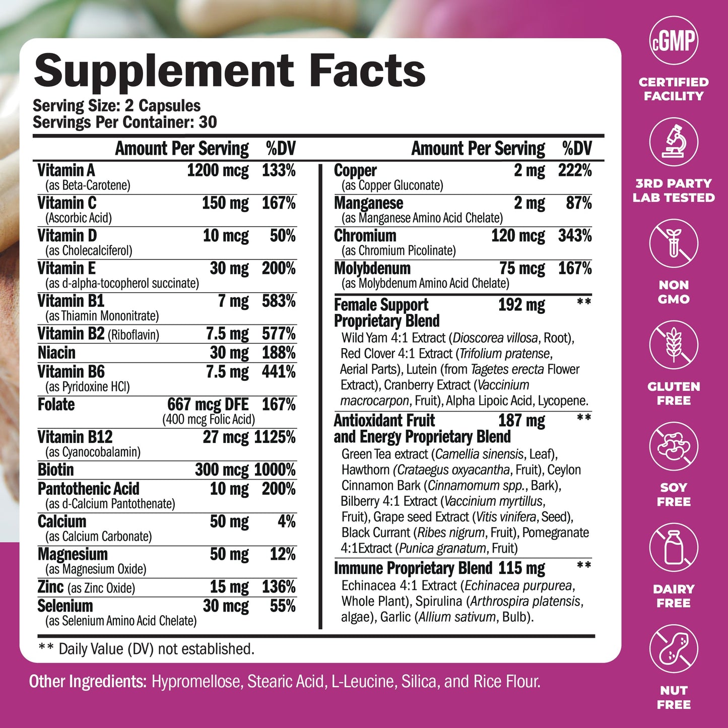 Multivitamin for Men – Essential Mens Multivitamins & Multiminerals Capsules with Vitamin B12, A, D, C, Zinc, Magnesium & More for Total Body Wellness – 20+ Key Nutrients & Vitamins for Men – 60 count