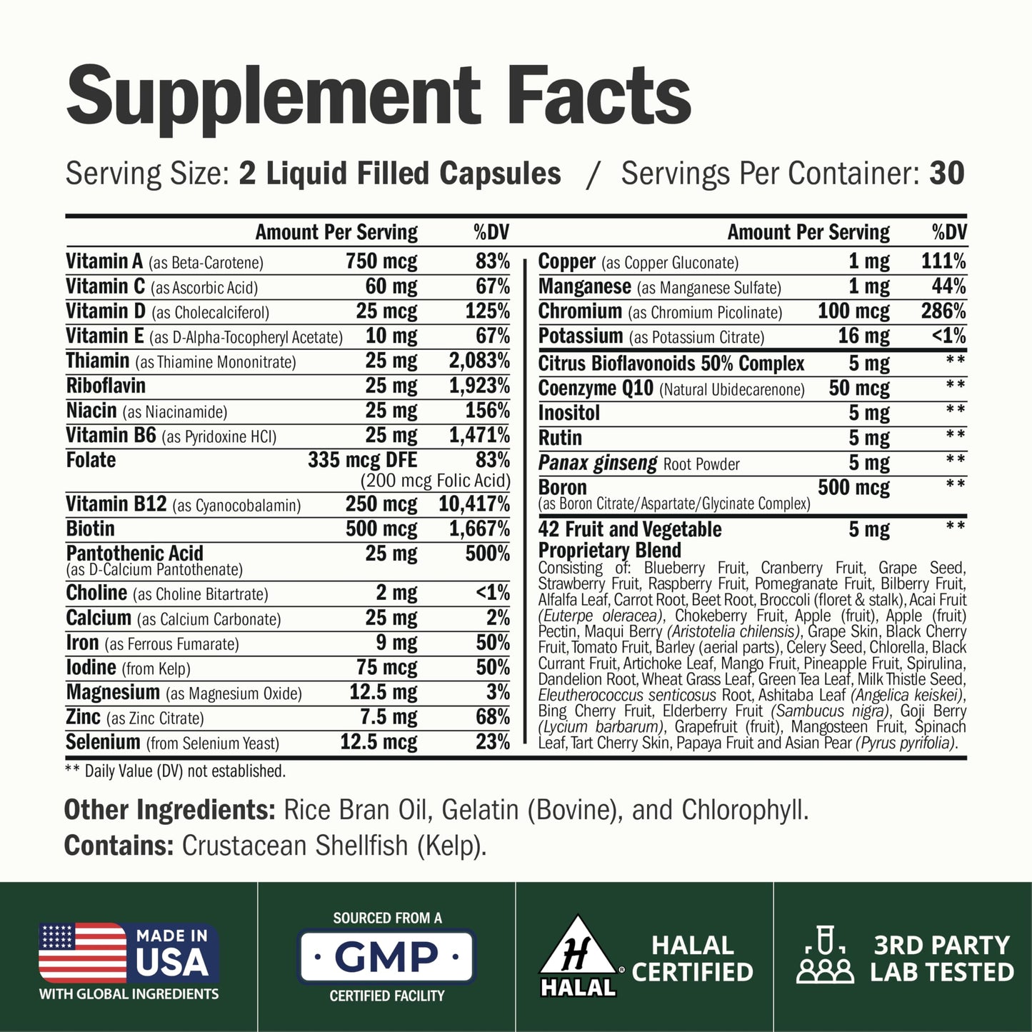 Vimerson Health Multivitamin for Women: Vitamins, Minerals and Bioavailable D3 for Focus and Energy Support – Daily Womens Multivitamins and Multiminerals – 60 Liquid Capsules