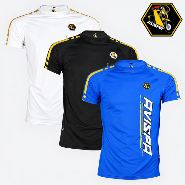 Bundle Royal Blue, Black, White Fitted T-Shirts