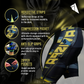 Gold and Black Cycling Shorts