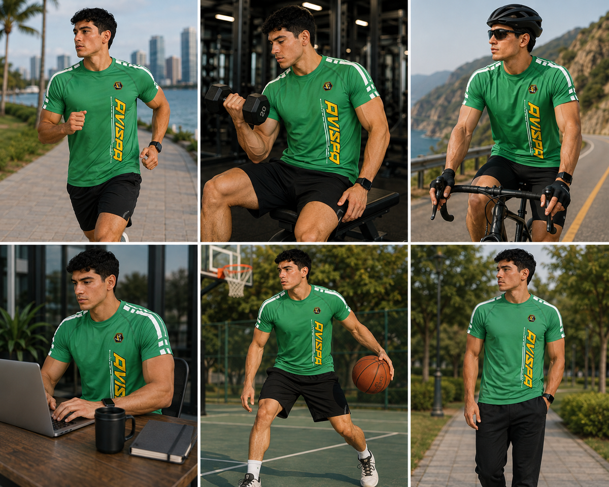 Green Fitted T-Shirt