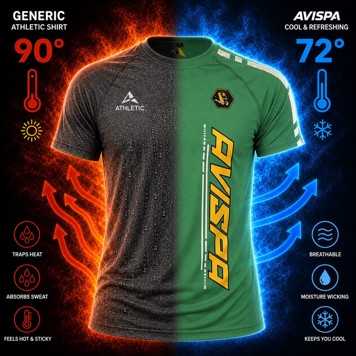 Green Fitted T-Shirt