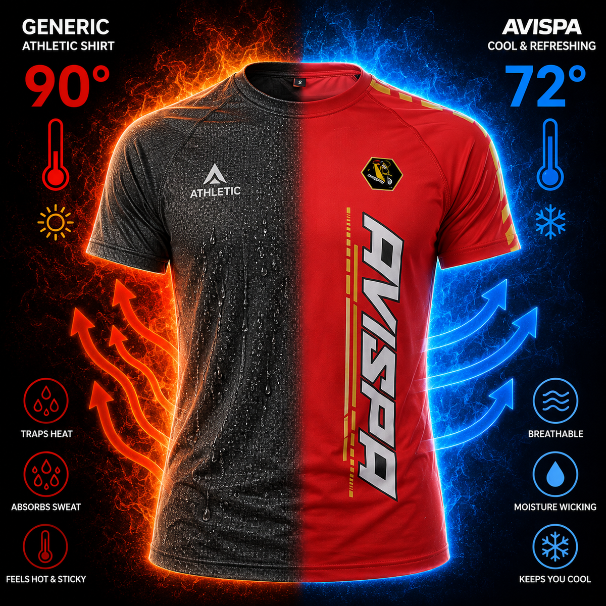 Red Fitted T-Shirt