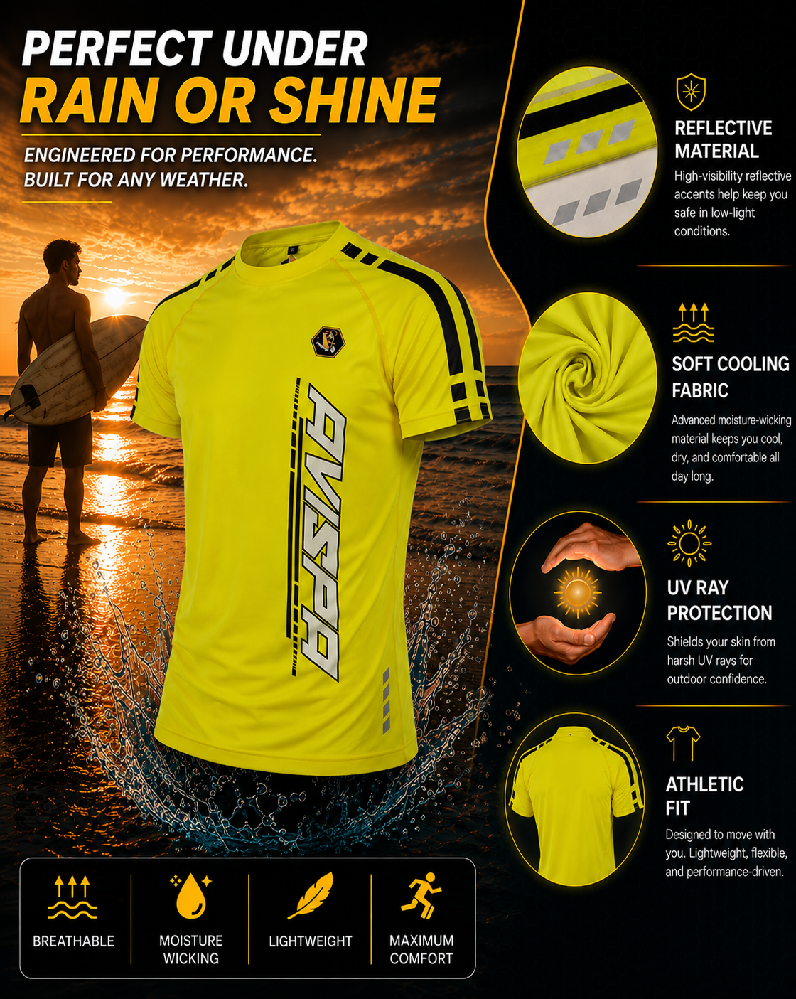 Yellow Fitted T-Shirt
