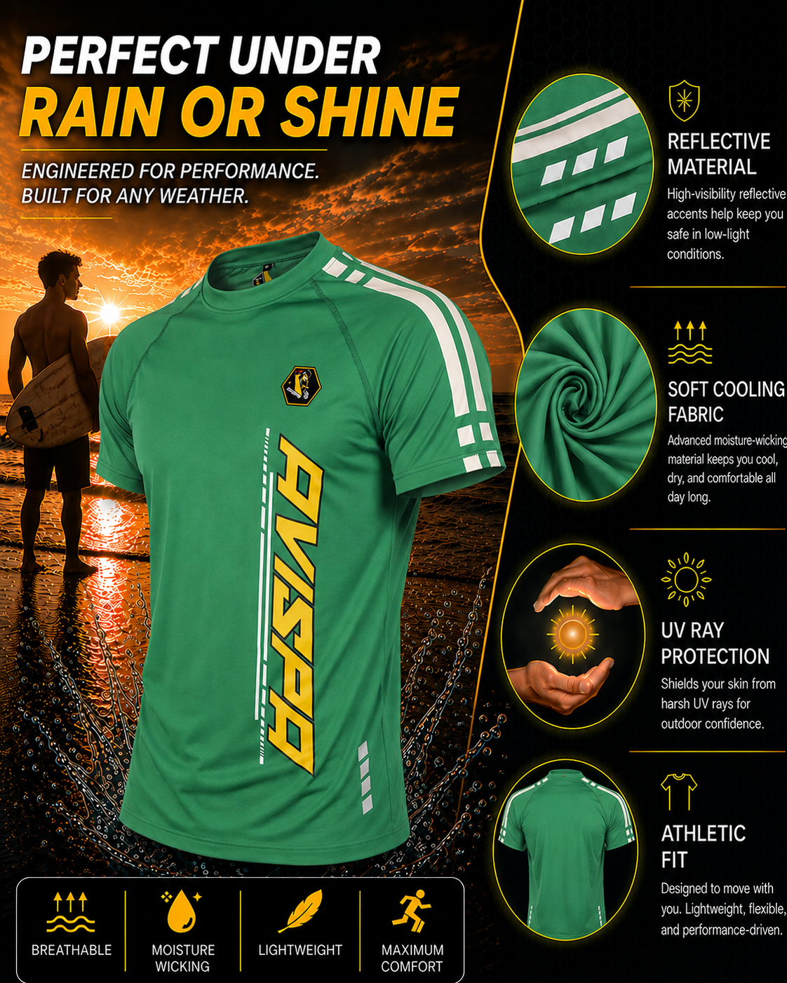 Green Fitted T-Shirt