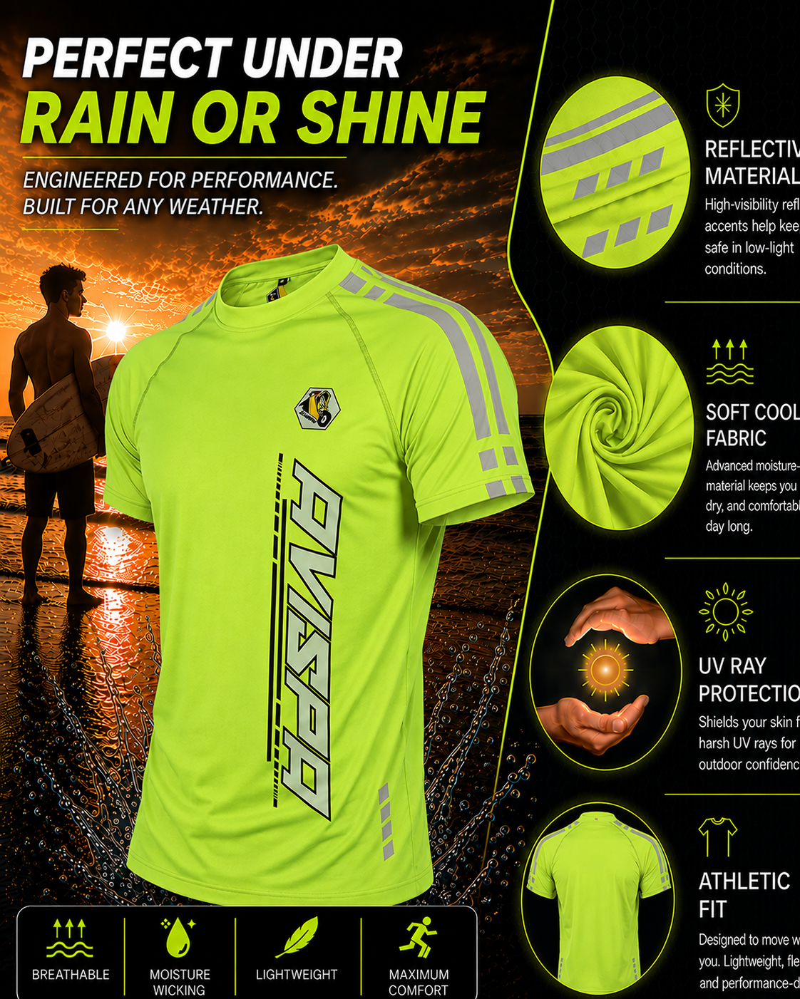 Neon Green Fitted T-Shirt