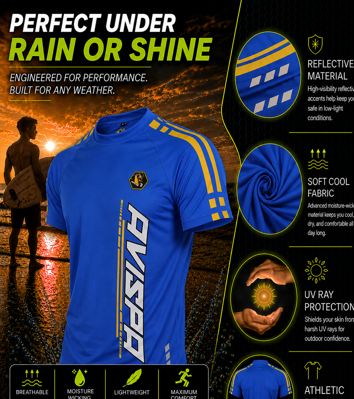 Bundle Royal Blue, Black, White Fitted T-Shirts