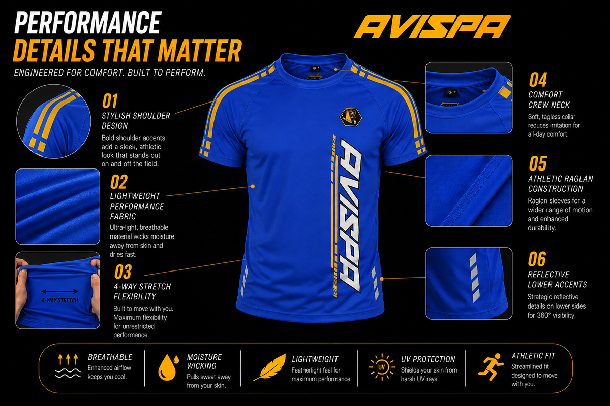 Royal Blue Fitted T-Shirt