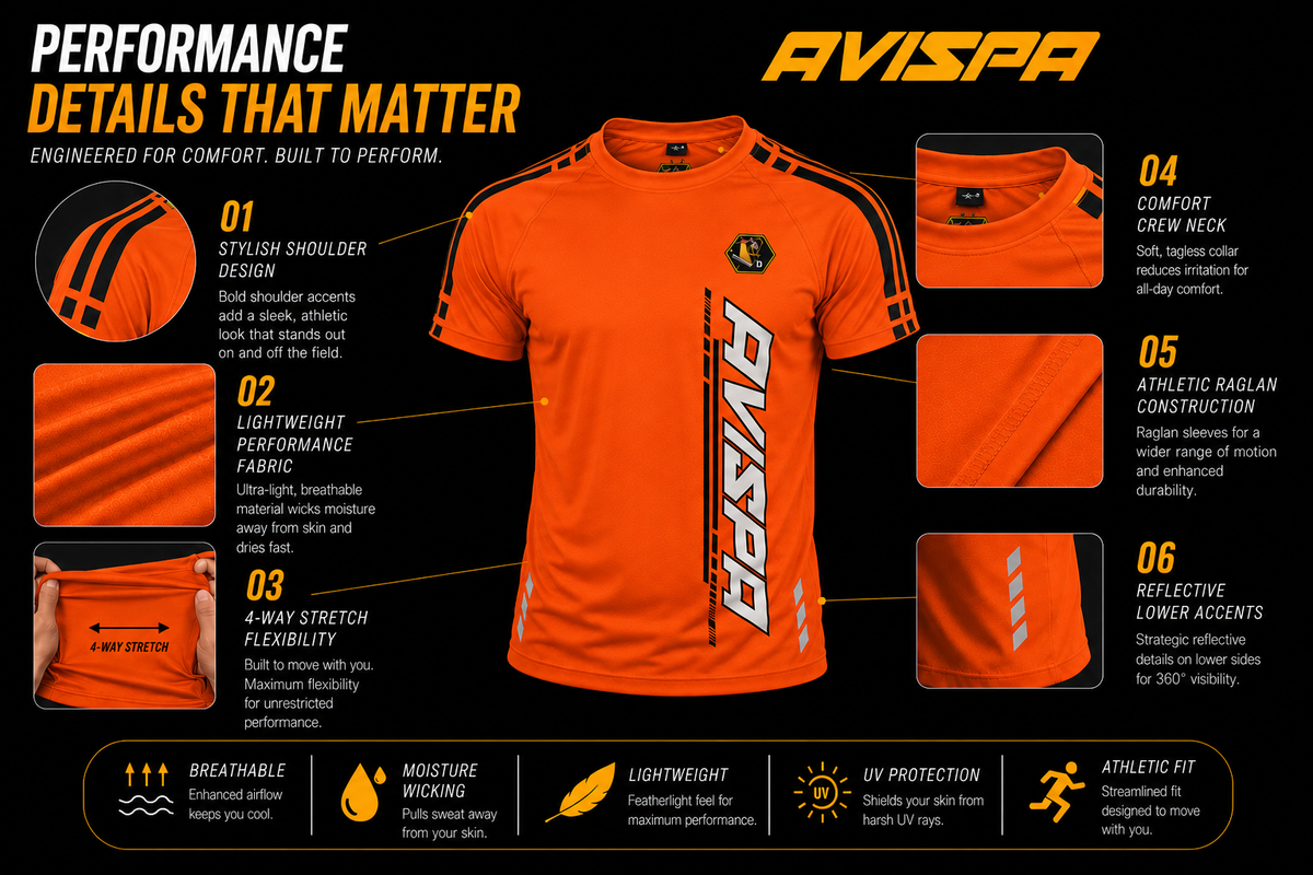 Orange Fitted T-Shirt