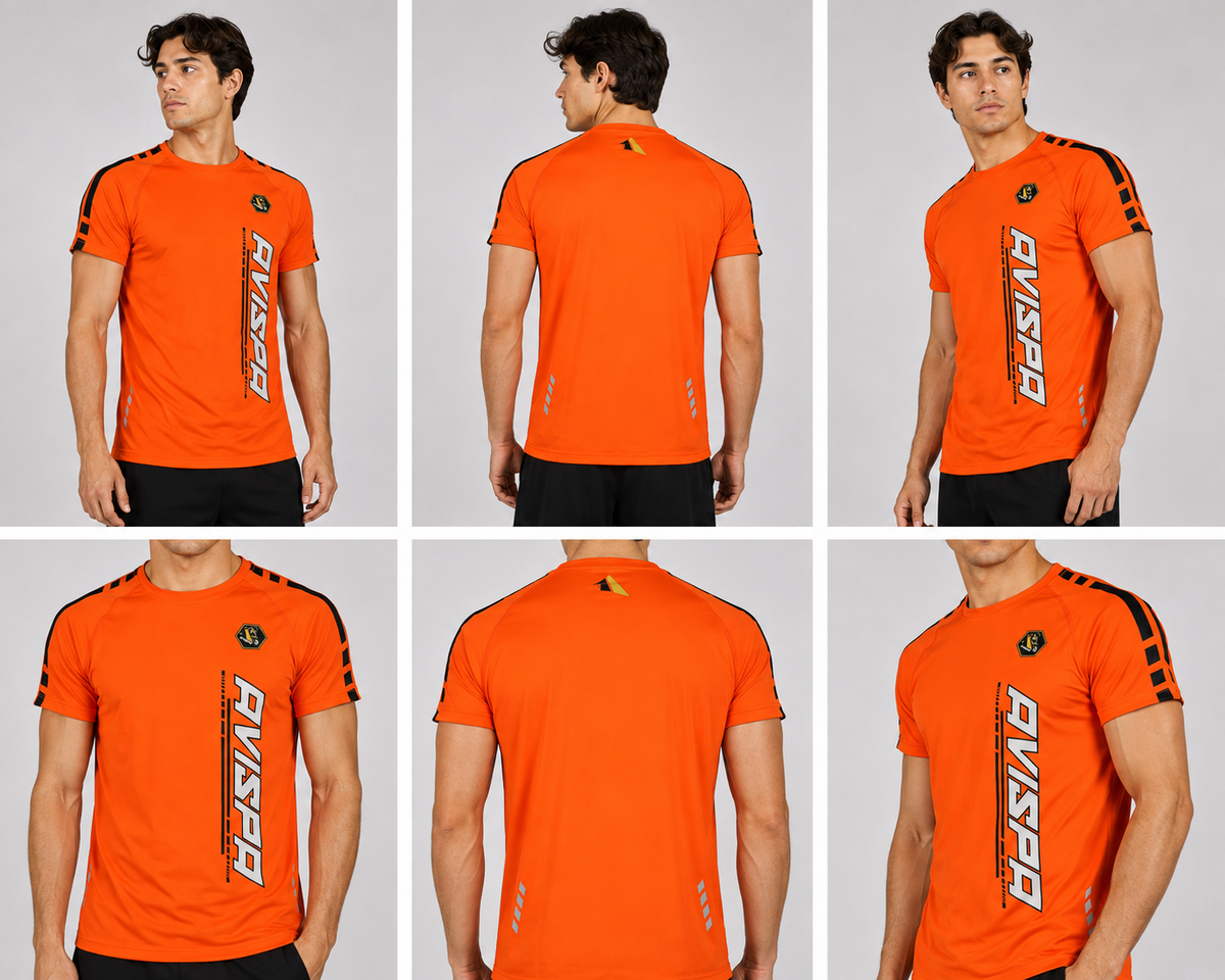 Orange Fitted T-Shirt