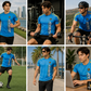 Aqua Blue Fitted T-Shirt