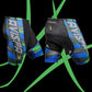 Blue and Green Cycling Shorts