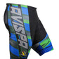 Blue and Green Cycling Shorts