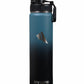 Stainless Steel Water Bottle Blue Gray and Black